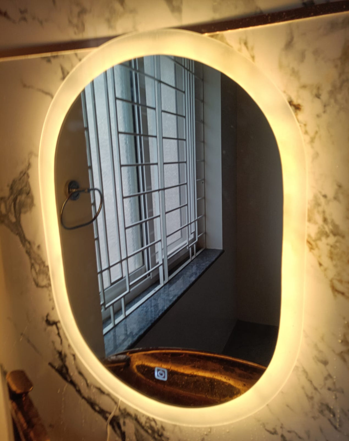 Aura Capsule LED Vanity Mirror (Touch Sensor & Backlit)